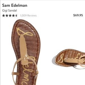 FINAL SALE Sam Edelman Gigi patent leather sandals